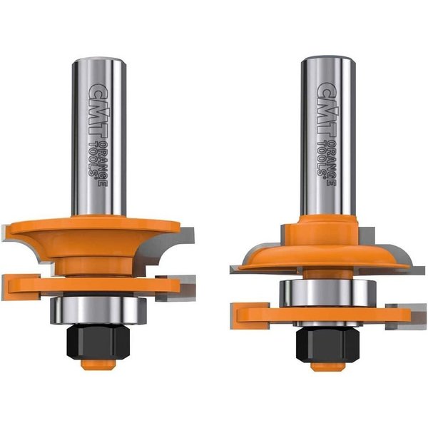 Cmt 2-Piece Rail & Stile Bit Set, 1/2-Inch Shank, 1-3/4-Inch Diameter, Carbide-Tipped 891.503.11